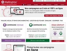 Tablet Screenshot of mailingvox.com